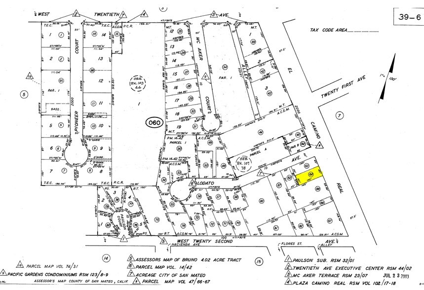 2140 S El Camino Real, San Mateo, CA à louer - Plan cadastral - Image 3 de 13