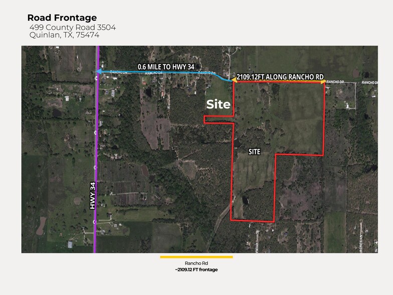 499 Rancho Road, Quinlan, TX for sale - Building Photo - Image 2 of 5