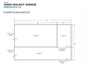 41900 Walnut Ave, Greenfield, CA for lease Floor Plan- Image 1 of 1