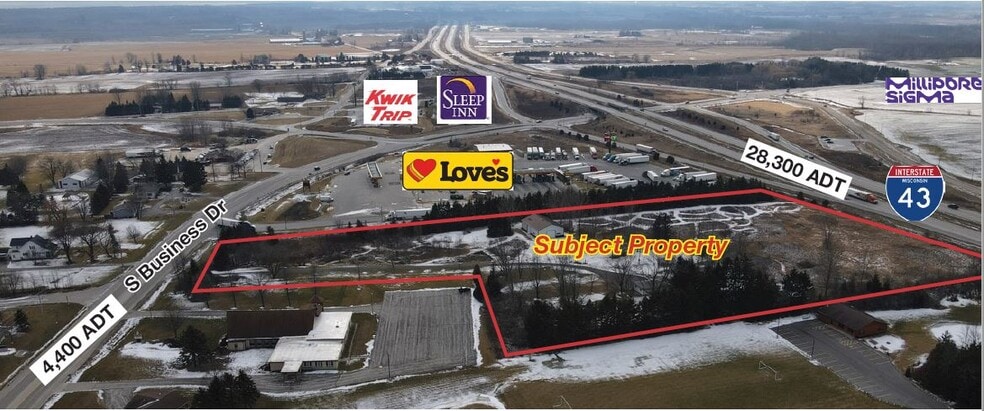 6532 S Business Dr, Sheboygan, WI for sale - Aerial - Image 2 of 7