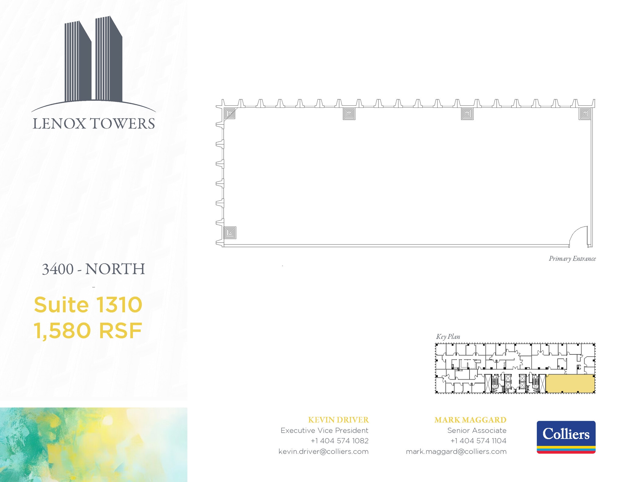 3400 Peachtree Rd NE, Atlanta, GA à louer Plan d’étage- Image 1 de 1