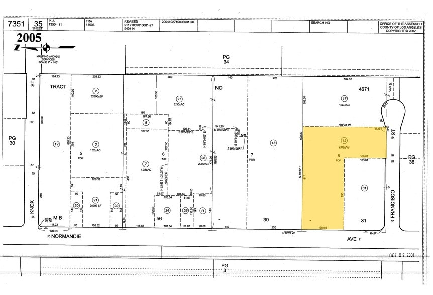 19808 Normandie Ave, Torrance, CA for lease - Plat Map - Image 2 of 6