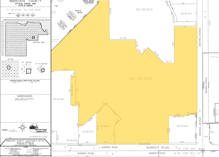 2200 N Arizona Ave, Chandler, AZ for lease - Plat Map - Image 2 of 10