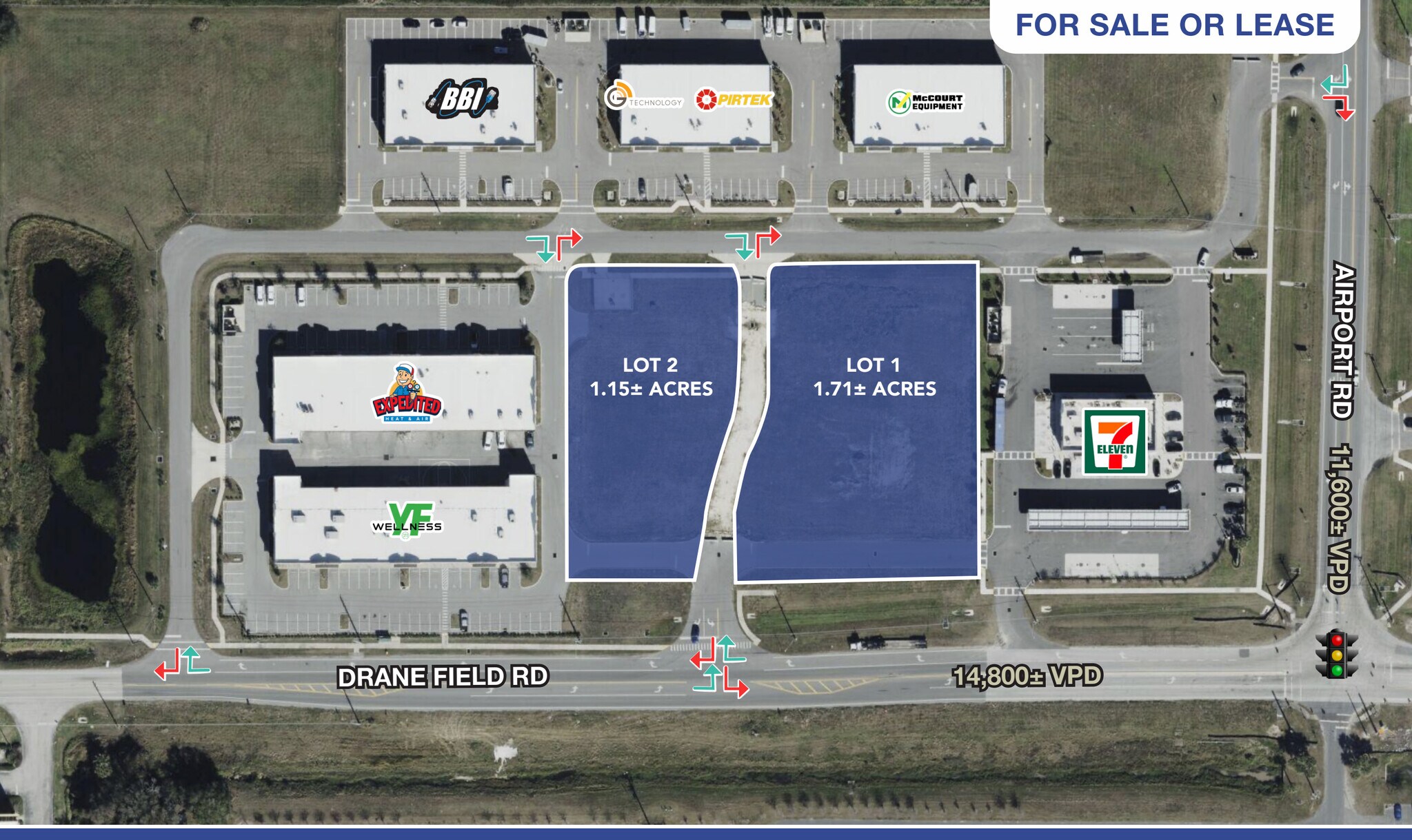 Drane Field Retail Pads portefeuille de 2 propriétés à vendre sur LoopNet.ca Plan de site- Image 1 de 4