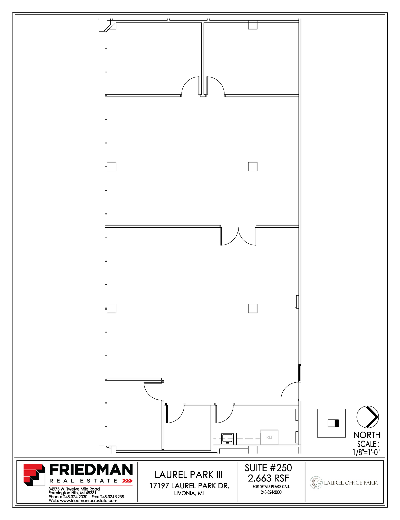 17197 N Laurel Park Dr, Livonia, MI for lease Floor Plan- Image 1 of 1