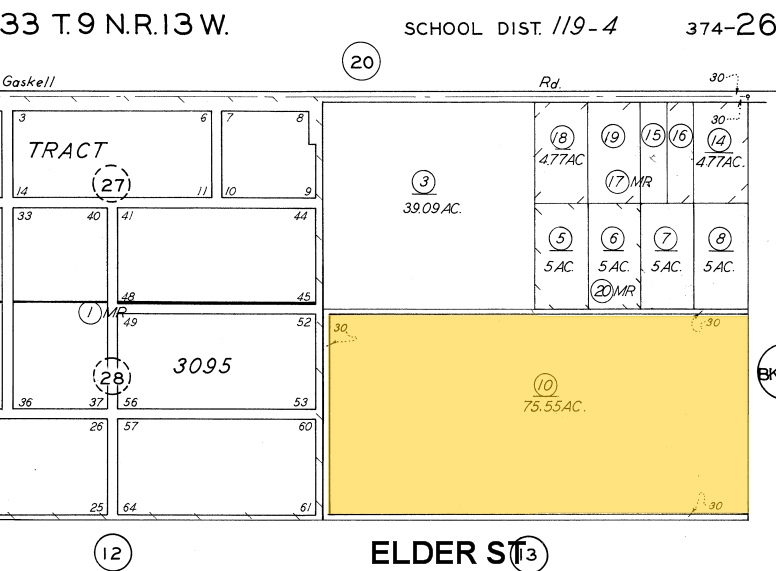 Elder St, Rosamond, CA à vendre - Plan cadastral - Image 3 de 3