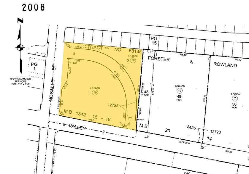 2707 E Valley Blvd, West Covina, CA for lease - Plat Map - Image 3 of 7