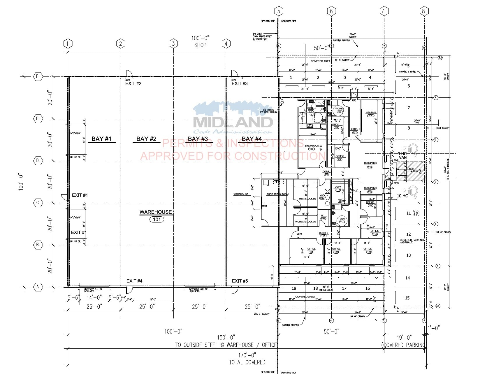 1602 S Midkiff Rd, Midland, TX à louer Plan d’étage- Image 1 de 3