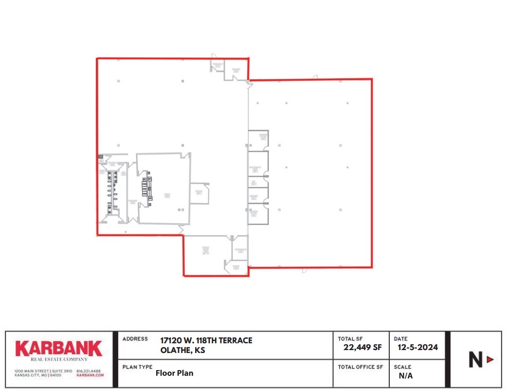 17100-17150 W 118th Ter, Olathe, KS à louer Plan d  tage- Image 1 de 1