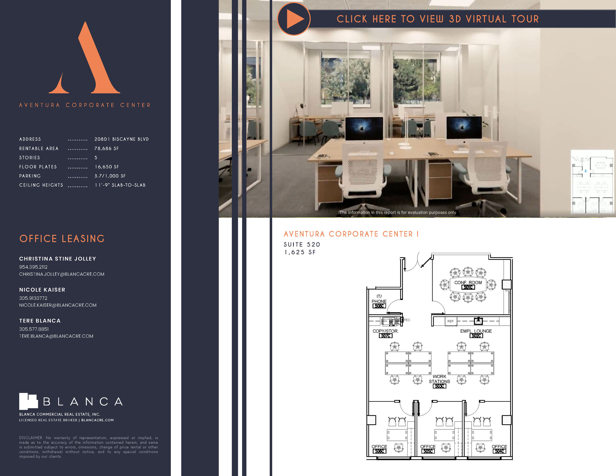 20801-20807 Biscayne Blvd, Aventura, FL à louer Plan d’étage- Image 1 de 1