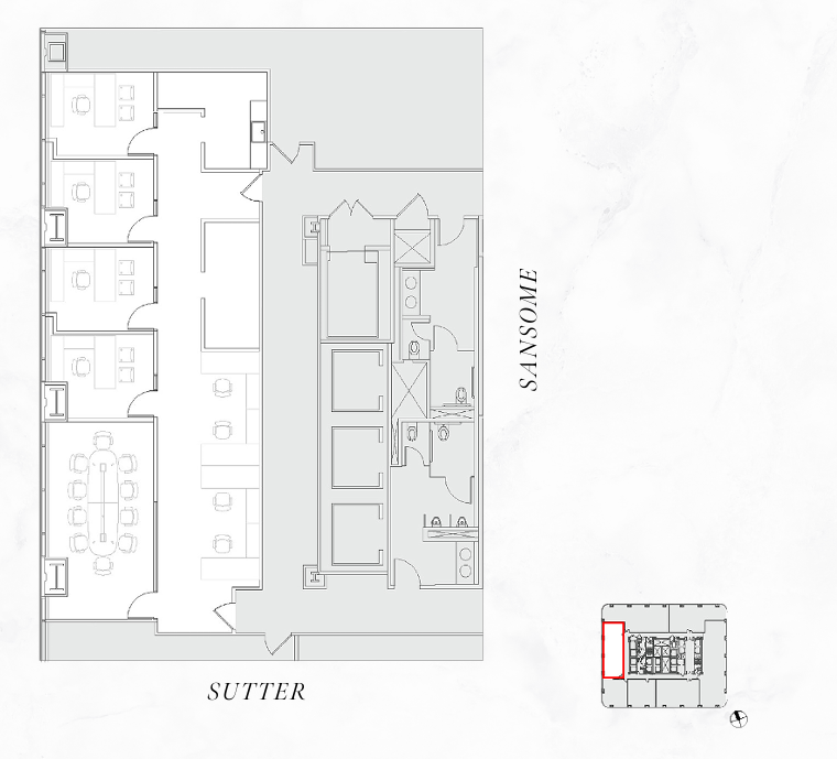 1 Sansome St, San Francisco, CA à louer Plan d’étage- Image 1 de 1