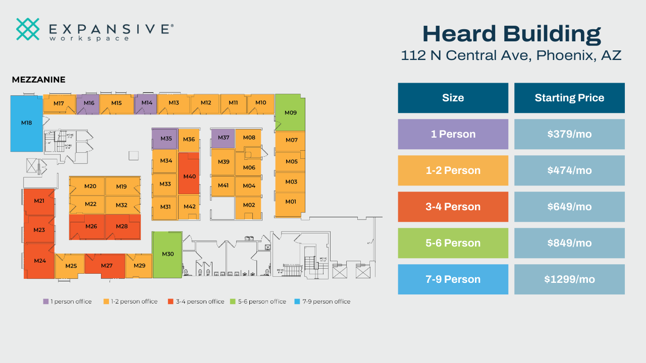 112 N Central Ave, Phoenix, AZ for lease Floor Plan- Image 1 of 5