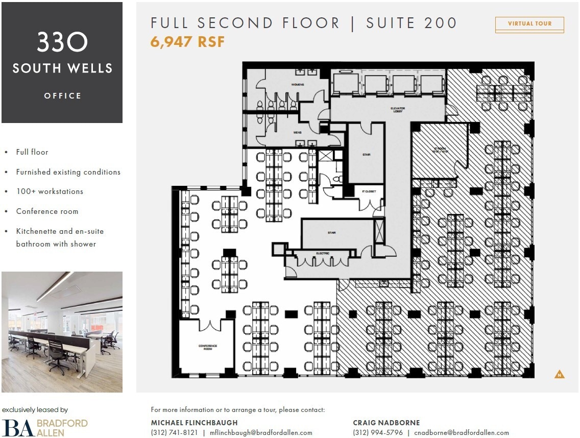 330 S Wells St, Chicago, IL à louer Plan d’étage- Image 1 de 8
