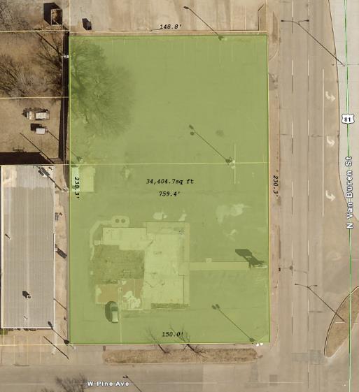 504 N Van Buren St, Enid, OK à vendre - Aérien - Image 2 de 2