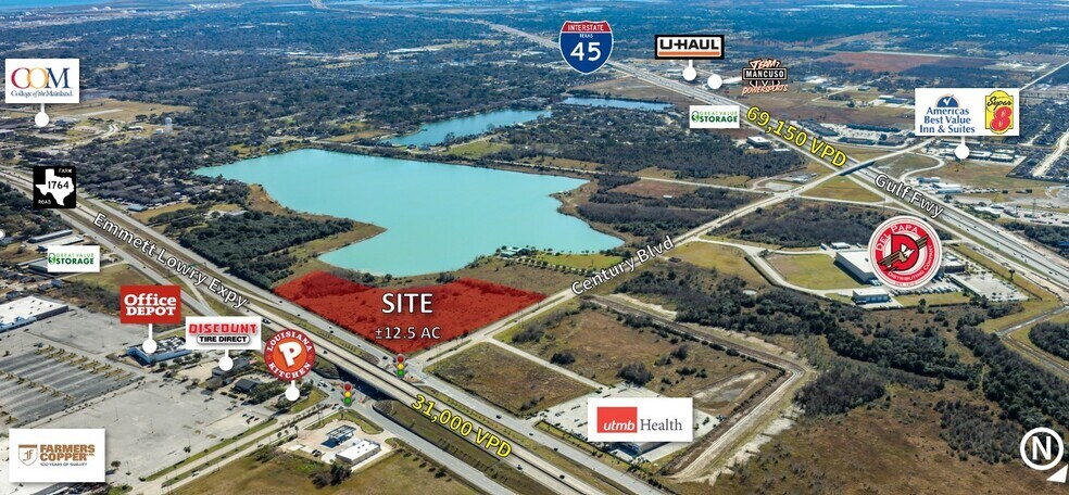 FM 1764 & Century Blvd, Texas City, TX à vendre - Photo du bâtiment - Image 1 de 1