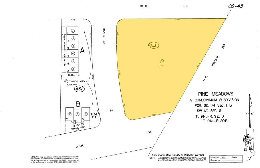 930 Manhattan St, Reno, NV à vendre - Plan cadastral - Image 2 de 4