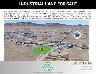 Plus de détails pour E 10th St, Palmdale, CA - Terrain à vendre