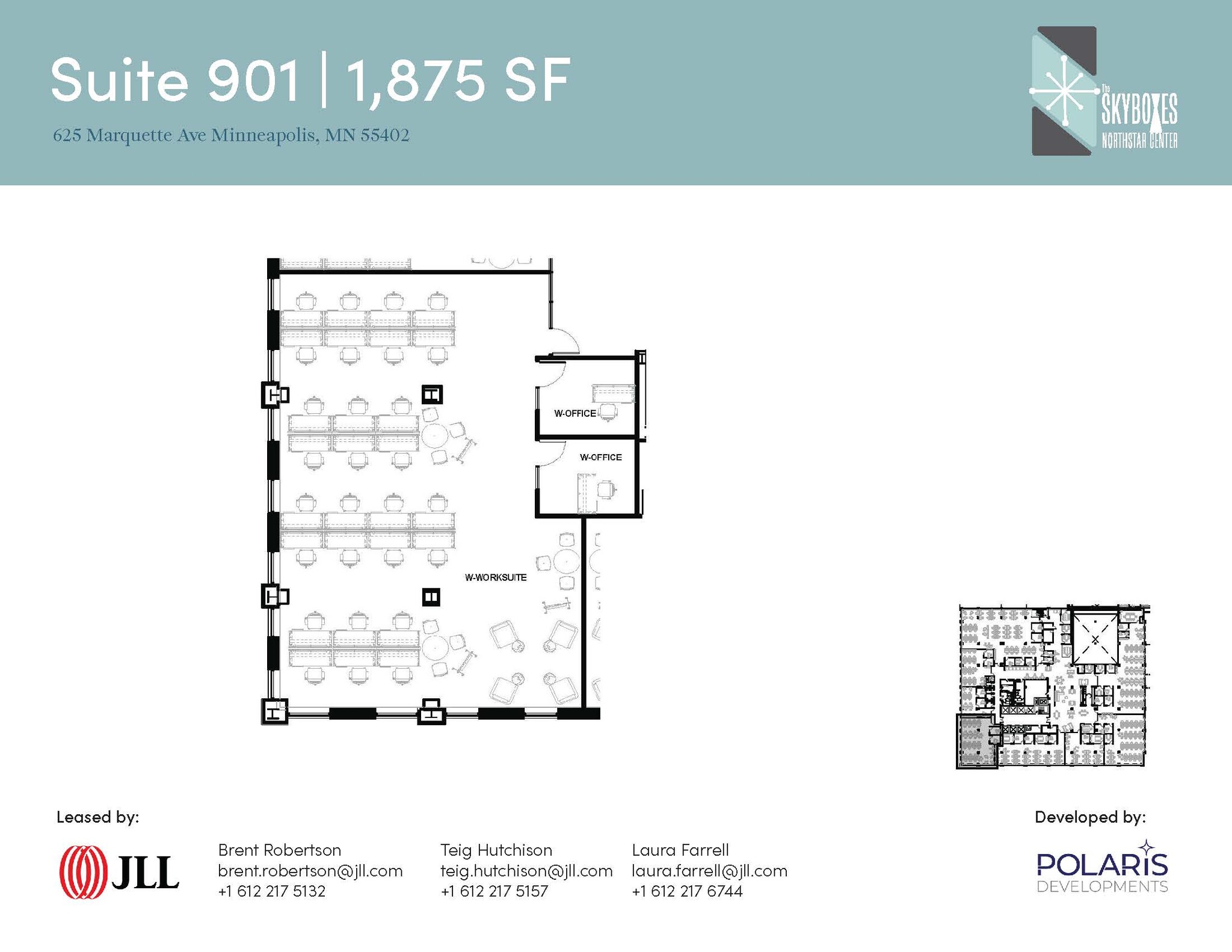 625 Marquette Ave, Minneapolis, MN à louer Plan d’étage- Image 1 de 1