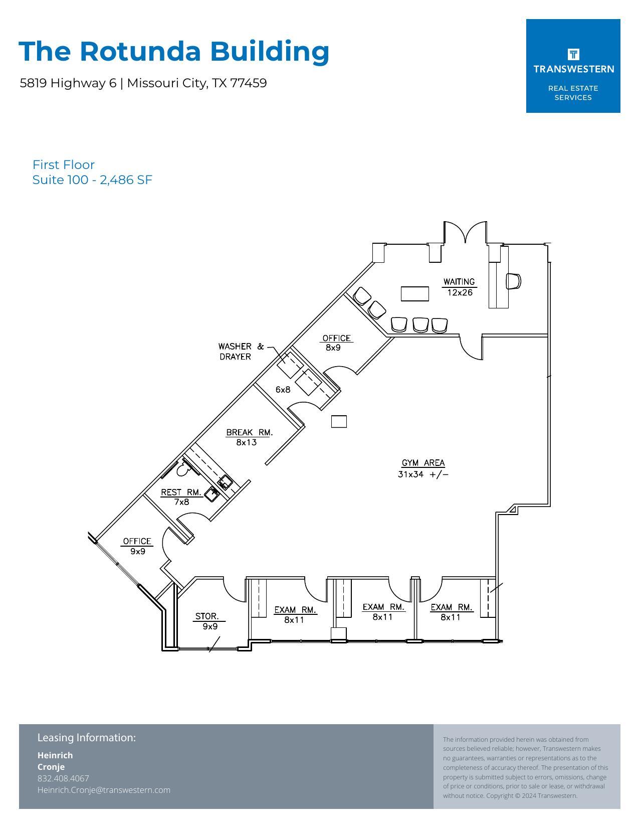 5819 Hwy 6, Missouri City, TX for lease Floor Plan- Image 1 of 1