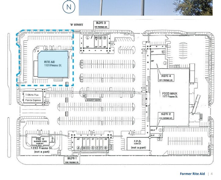 1101 Fresno St, Fresno, CA à louer - Plan de site - Image 2 de 2