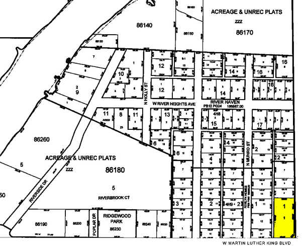 701 W Martin Luther King Blvd, Tampa, FL à louer - Plan cadastral - Image 3 de 18