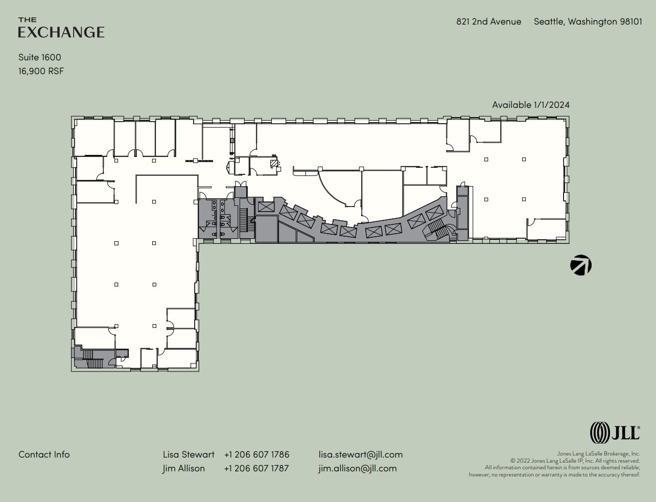 821 2nd Ave, Seattle, WA for lease Floor Plan- Image 1 of 1