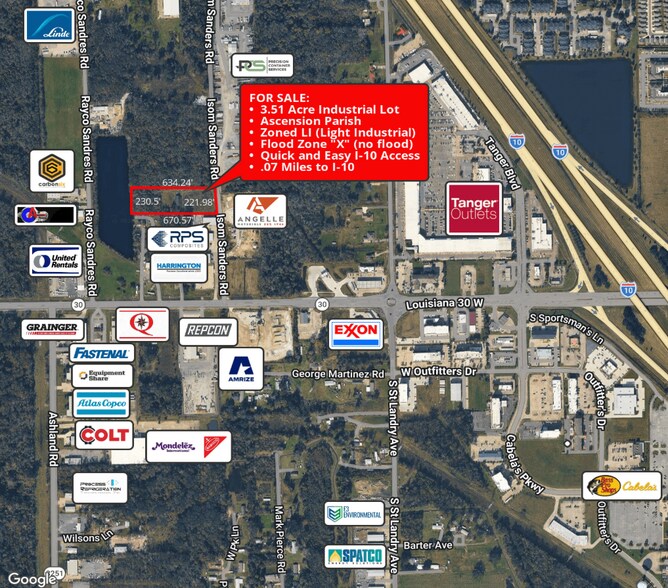10087 Isom Sanders rd, Gonzales, LA for sale - Building Photo - Image 2 of 3