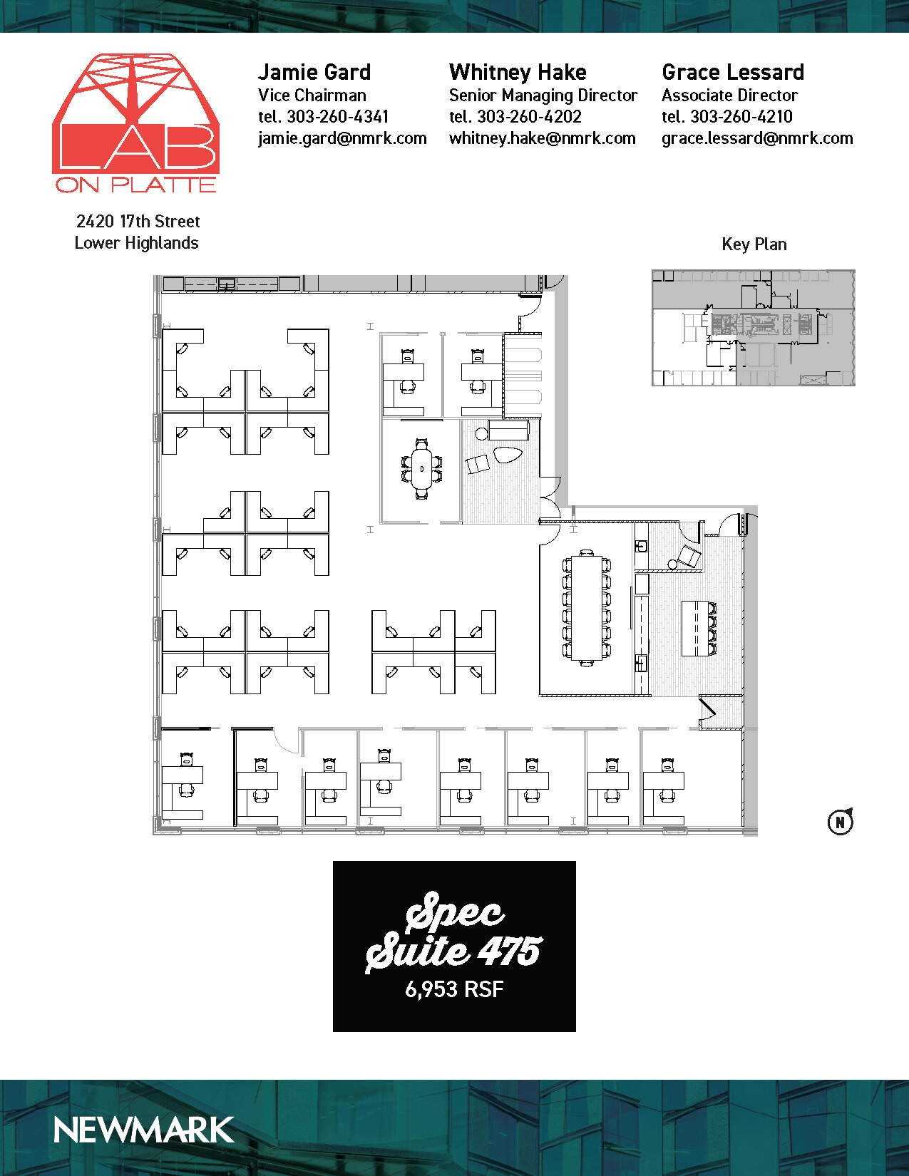 2420 17th St, Denver, CO à louer Plan d’étage- Image 1 de 2