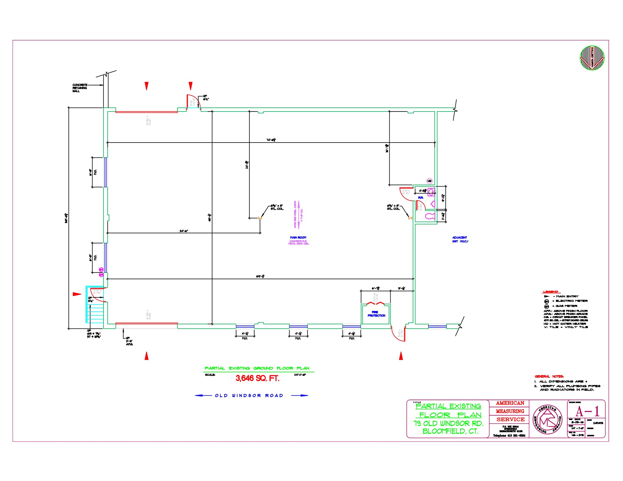 79 Old Windsor Rd, Bloomfield, CT à louer Plan de site- Image 1 de 8