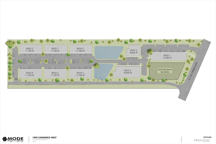 1890 Commerce Park, Round Rock, TX for lease - Site Plan - Image 3 of 3