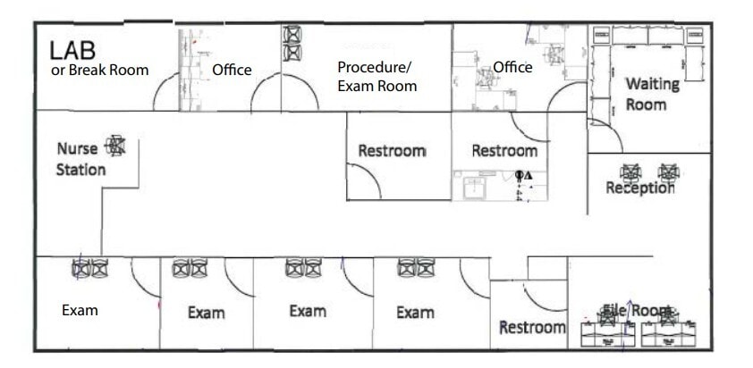6107 N Fresno, Fresno, CA for lease Floor Plan- Image 1 of 1