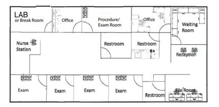 6107 N Fresno, Fresno, CA for lease Floor Plan- Image 1 of 1