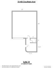 10-40 E Southern Ave, Mesa, AZ for lease Floor Plan- Image 1 of 1