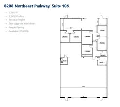 8212 Northeast Pky, North Richland Hills, TX for lease Floor Plan- Image 1 of 1