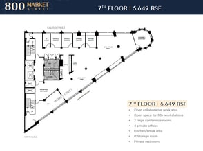 800-830 Market St, San Francisco, CA à louer Plan d’étage- Image 1 de 1