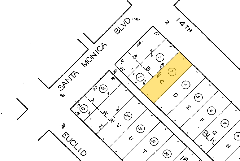 1412 14th St, Santa Monica, CA à vendre - Plan cadastral - Image 2 de 4