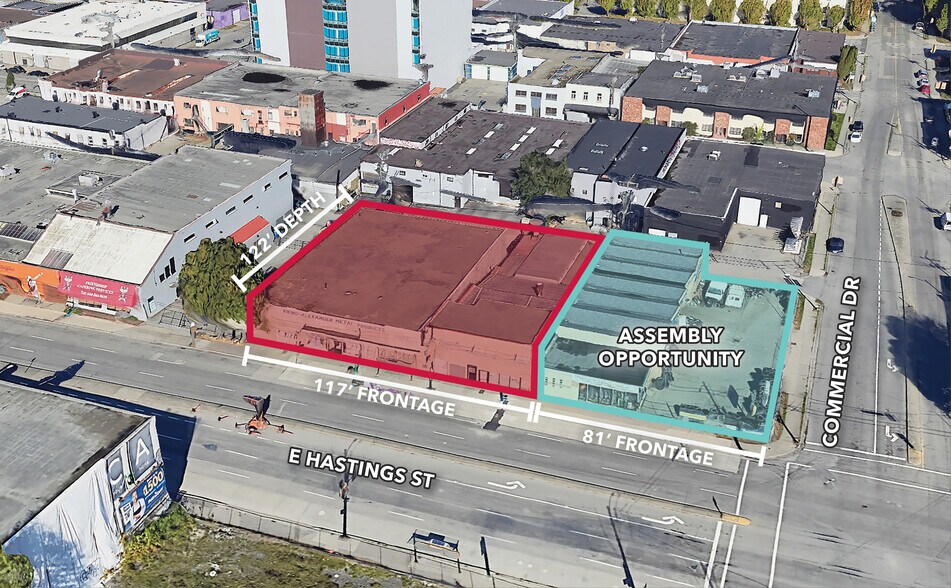 1661 E Hastings St, Vancouver, BC à vendre - Photo du bâtiment - Image 2 de 4