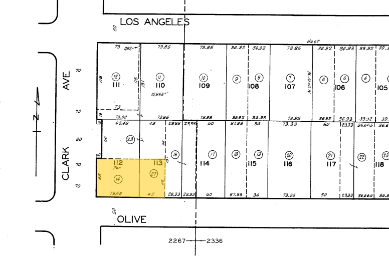 16220-16226 Clark Ave, Bellflower, CA à vendre - Plan cadastral - Image 3 de 3