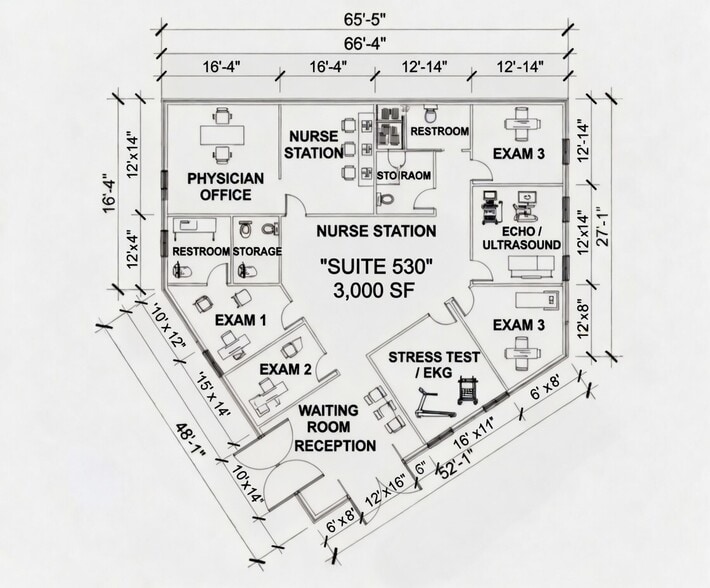 6835 Communications Pky, Plano, TX for lease - Floor Plan - Image 3 of 8
