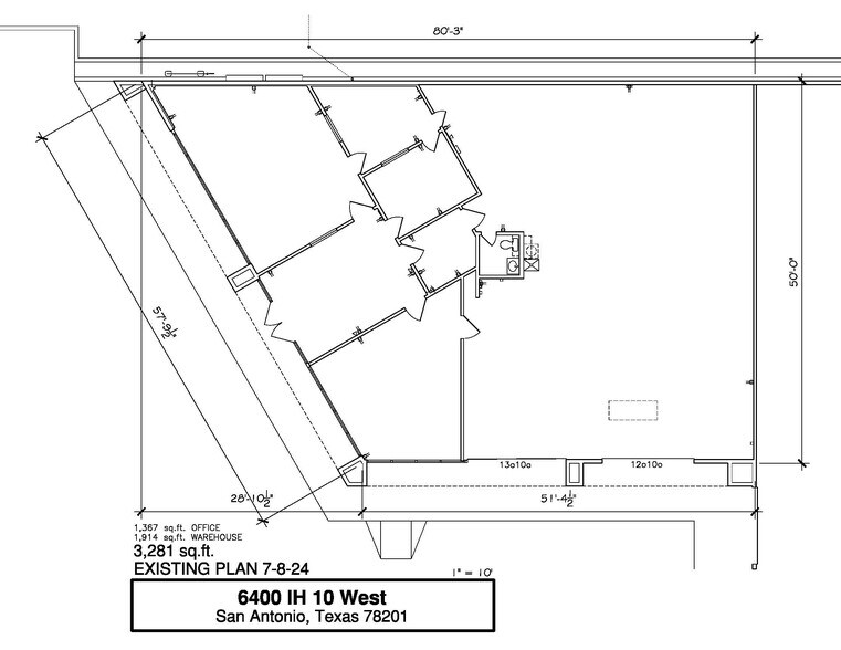 6400-6440 W Interstate 10, San Antonio, TX à louer - Plan d’étage - Image 3 de 6