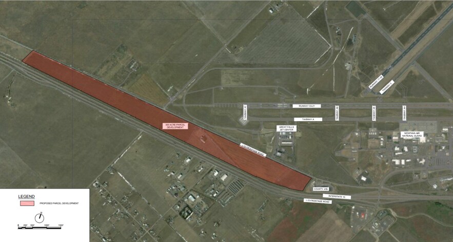 Great Falls International Airport, Great Falls, MT à louer Aérien- Image 1 de 2