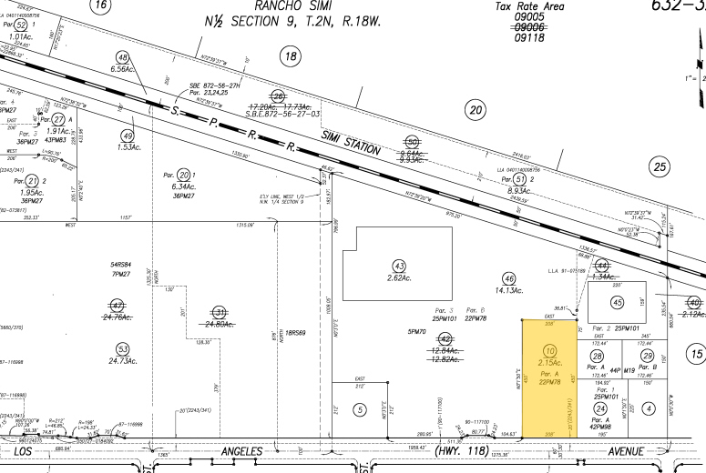 1445 E Los Angeles Ave, Simi Valley, CA for lease - Plat Map - Image 3 of 4