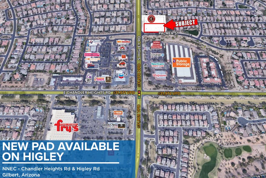 N/NEC Higley Rd & Chandler Heights Rd, Gilbert, AZ for lease - Primary Photo - Image 1 of 3