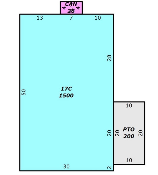 2362 S Nova Rd, Daytona Beach, FL for lease - Typical Floor Plan - Image 3 of 4