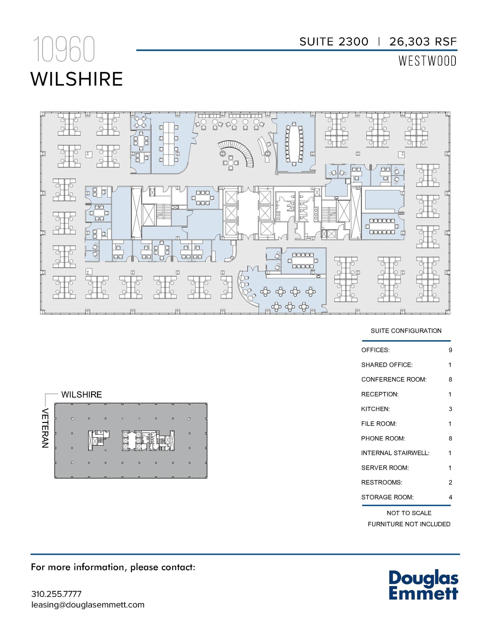 10960 Wilshire Blvd, Los Angeles, CA à louer Plan d’étage- Image 1 de 2