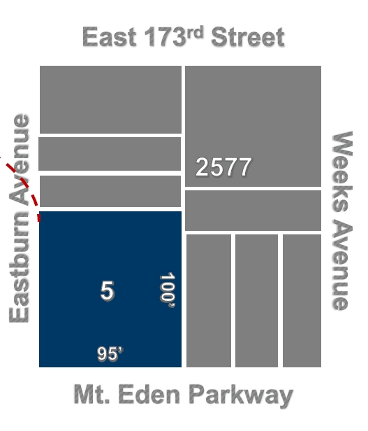 231-235 Mount Eden Pky, Bronx, NY à vendre Plan cadastral- Image 1 de 1