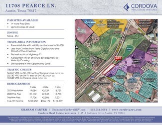 Plus de détails pour 11708 Pearce Ln, Del Valle, TX - Terrain à vendre