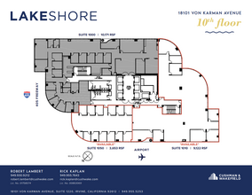 18101 Von Karman Ave, Irvine, CA à louer Plan d  tage- Image 1 de 5