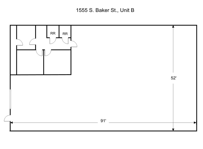 1555 S Baker Ave, Ontario, CA à louer - Plan d  tage - Image 1 de 6