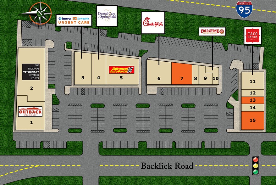 6651 Backlick Rd, Springfield, VA à louer - Plan de site - Image 2 de 2
